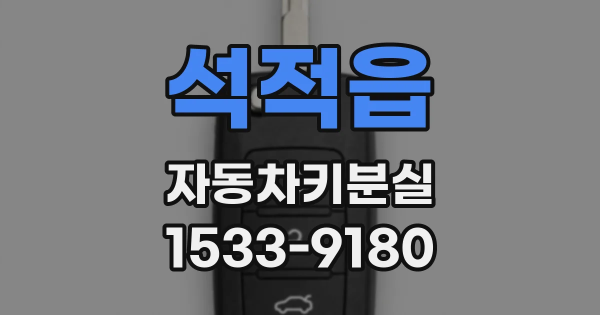 석적읍 자동차키분실