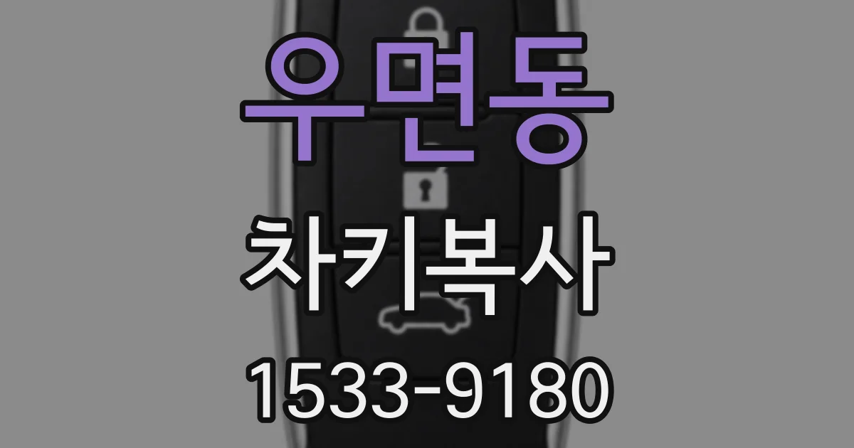 우면동 차키복사