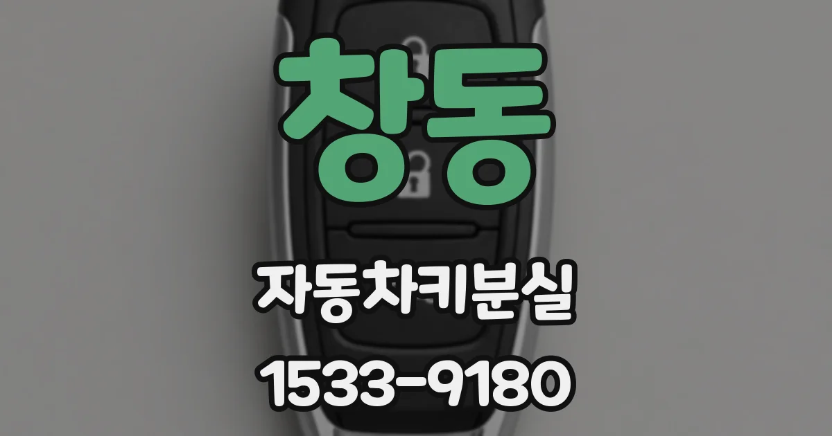 창동 자동차키분실