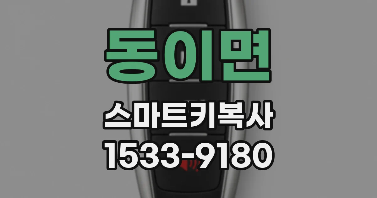 동이면 스마트키복사