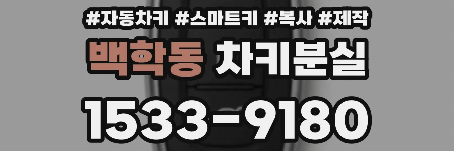 백학동 차키분실