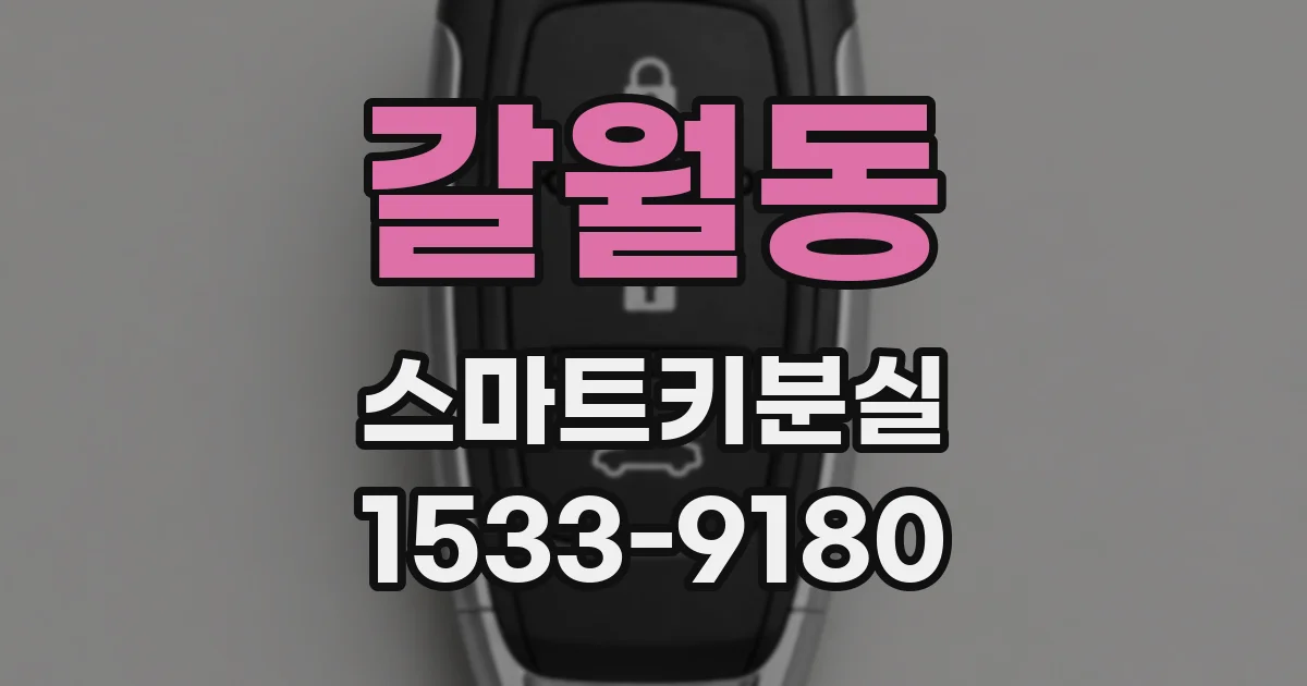갈월동 스마트키분실
