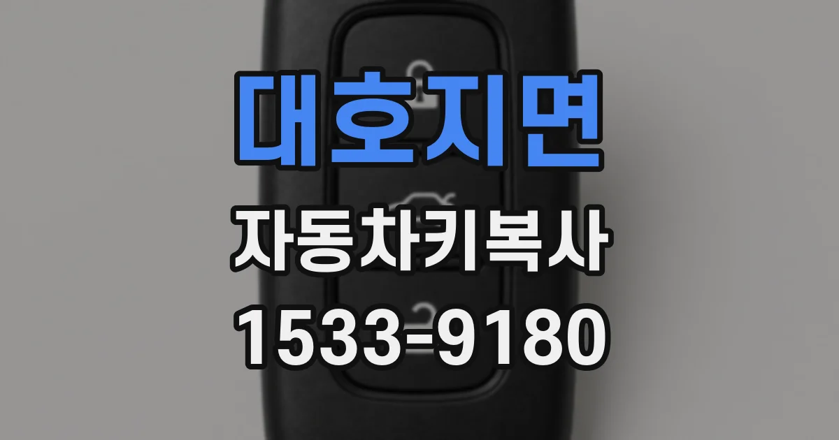 대호지면 자동차키복사