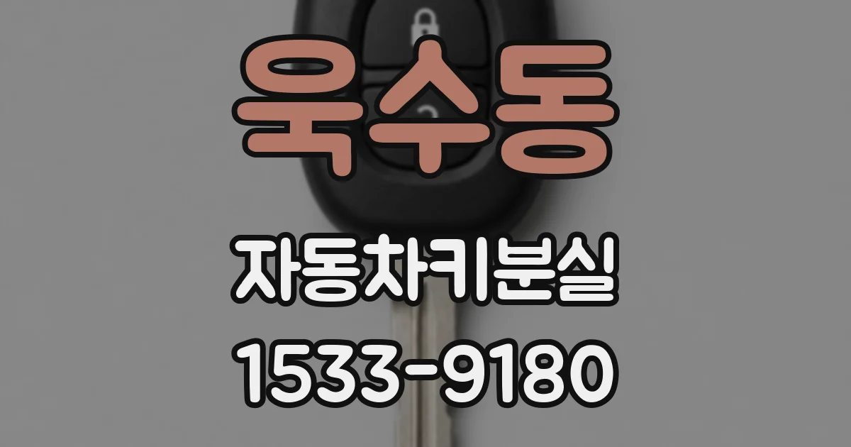 욱수동 자동차키분실