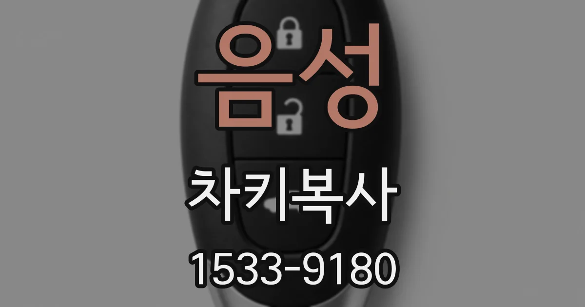 음성 차키복사