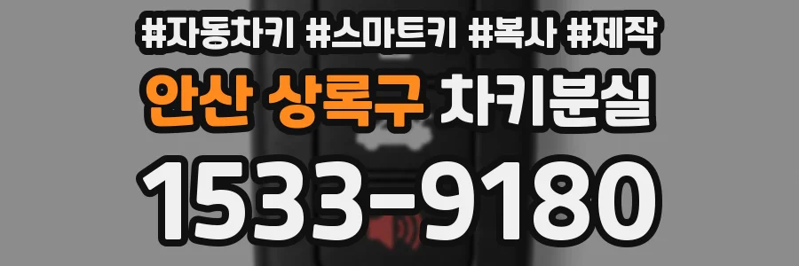 안산 상록구 차키분실