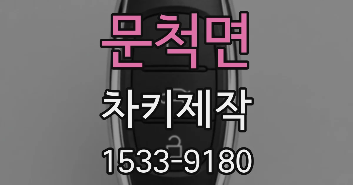 문척면 차키제작