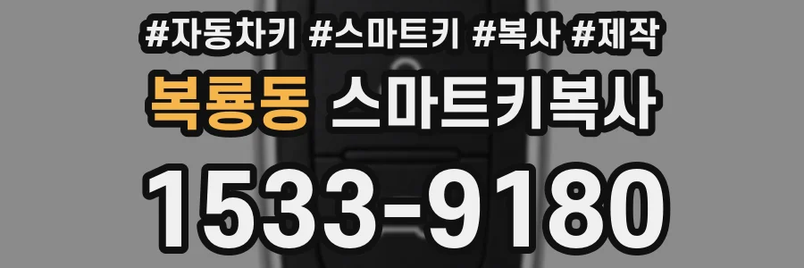 복룡동 스마트키복사