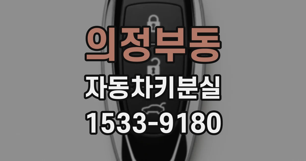 의정부동 자동차키분실
