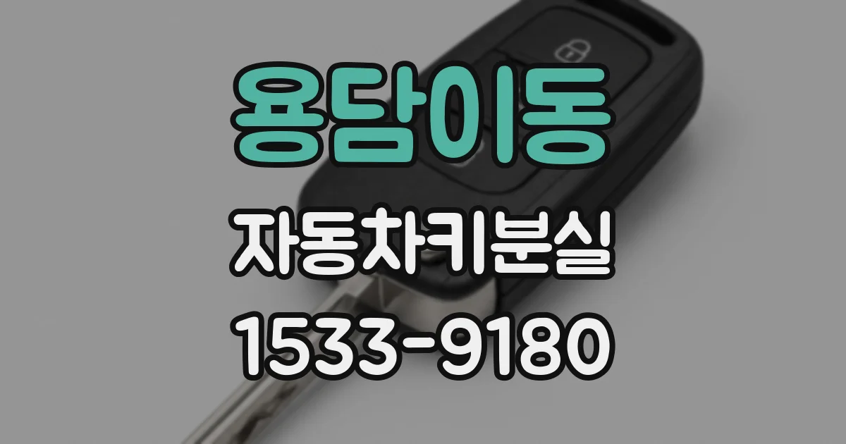 용담이동 자동차키분실