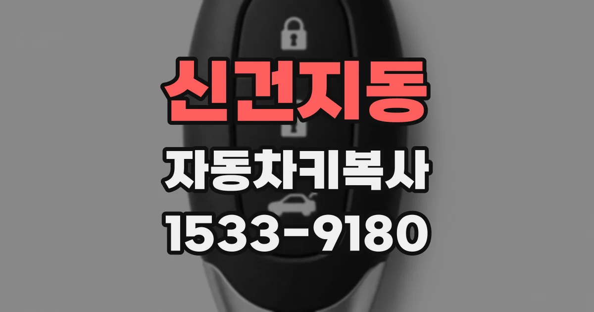 신건지동 자동차키복사