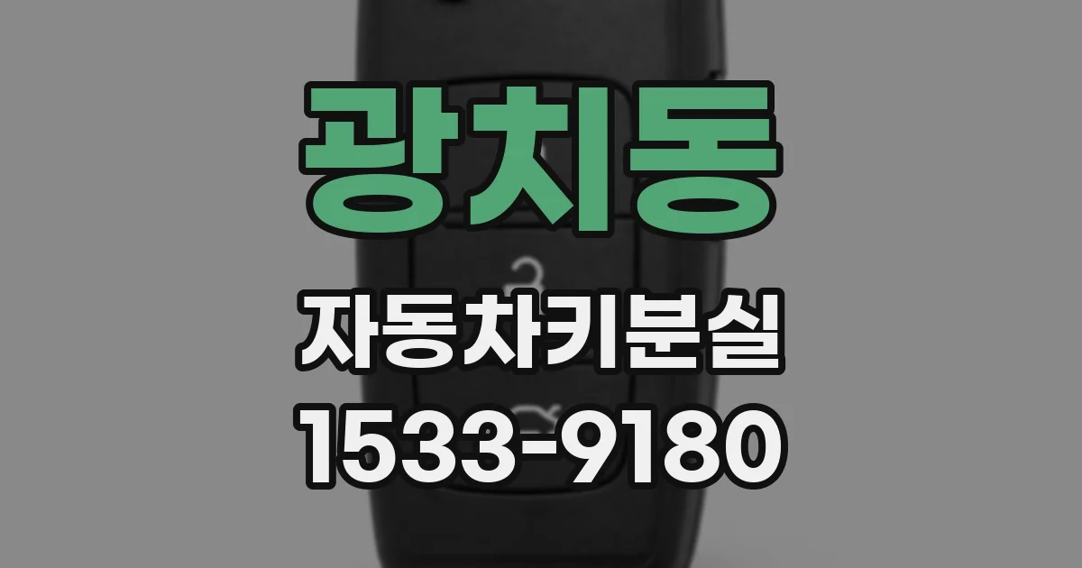 광치동 자동차키분실