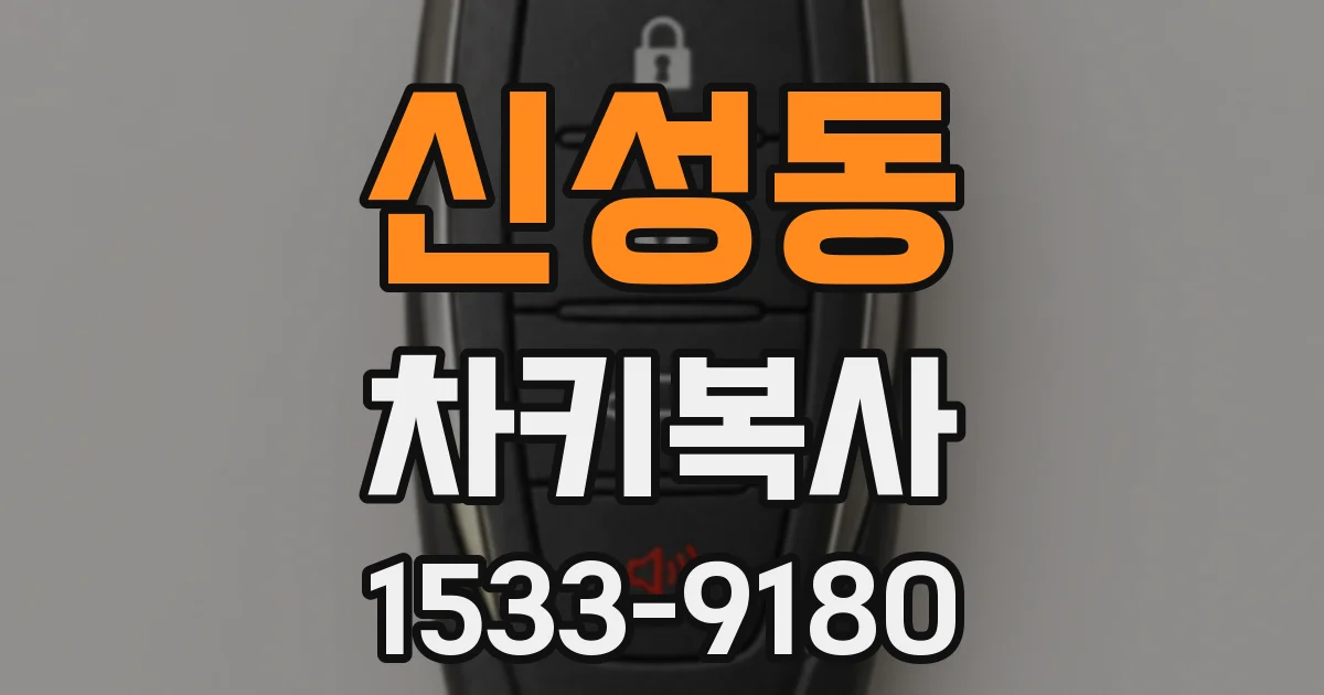 신성동 차키복사