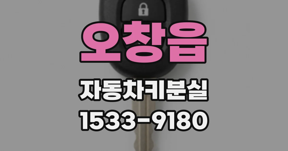 오창읍 자동차키분실
