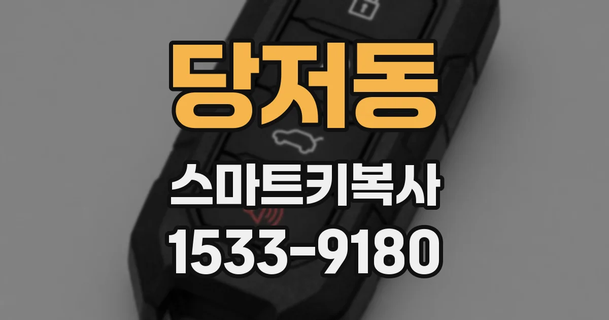 당저동 스마트키복사
