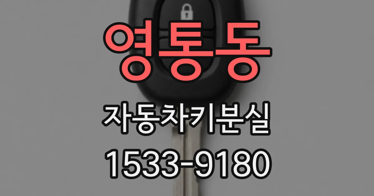 영통동 자동차키분실
