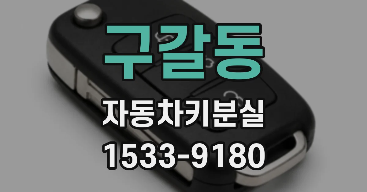 구갈동 자동차키분실