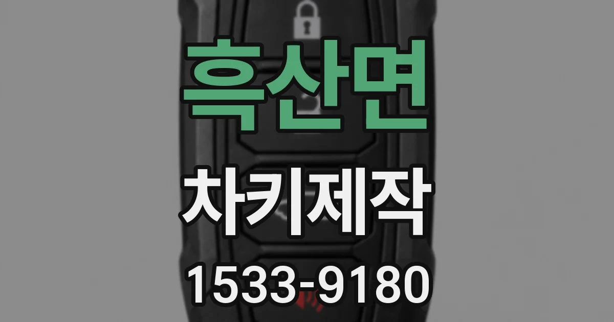흑산면 차키제작