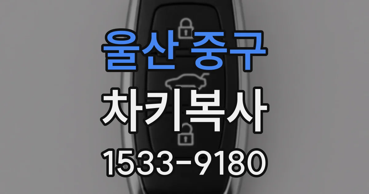 울산 중구 차키복사