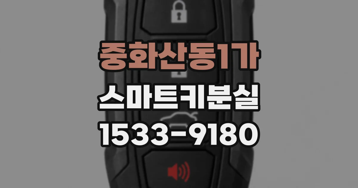 중화산동1가 스마트키분실