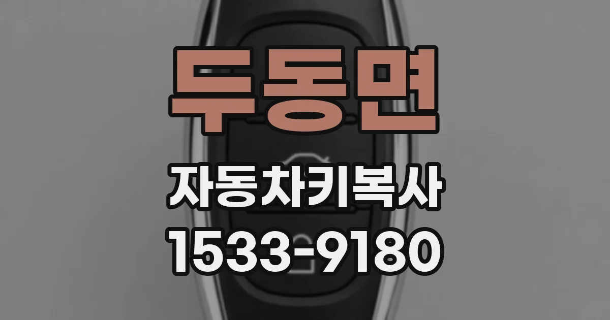두동면 자동차키복사