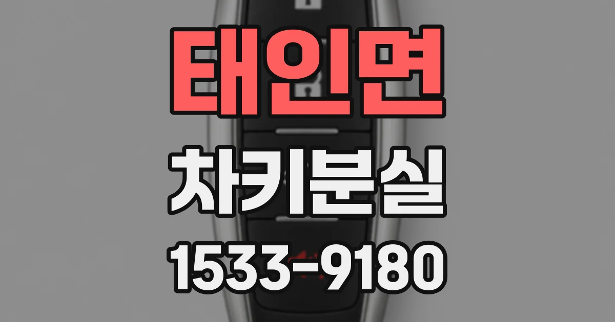 태인면 차키분실
