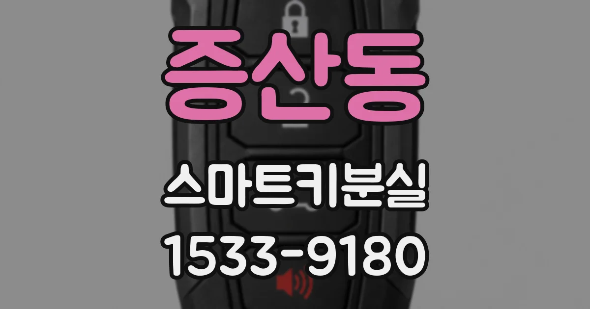증산동 스마트키분실