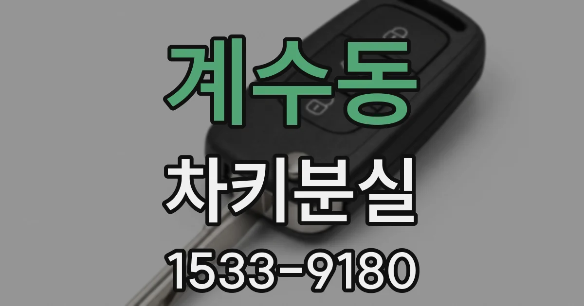 계수동 차키분실