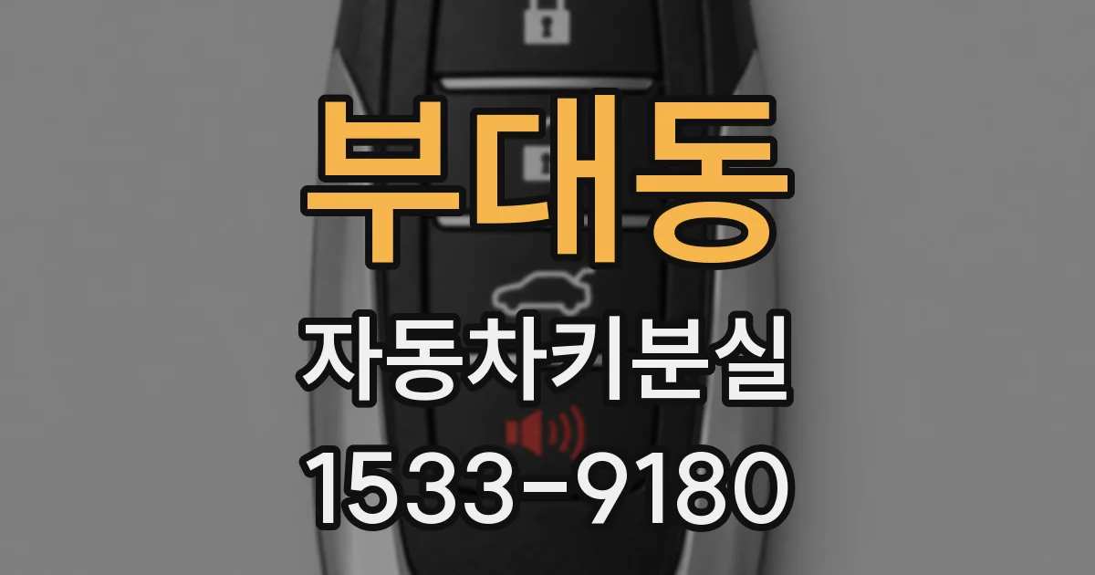 부대동 자동차키분실