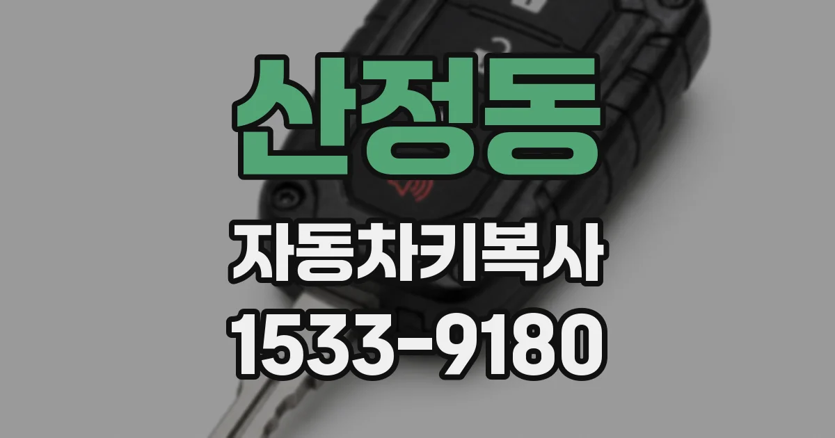 산정동 자동차키복사