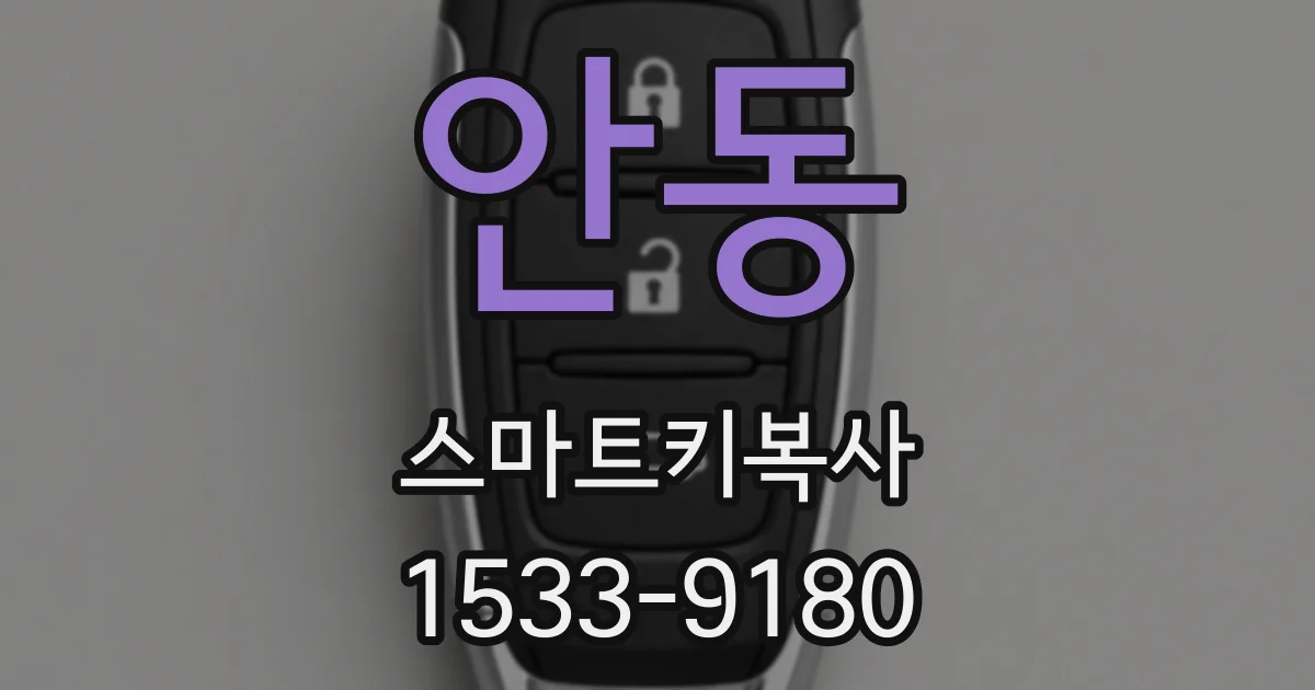 안동 스마트키복사