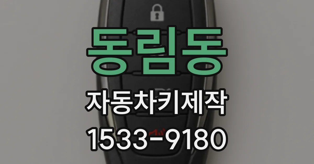 동림동 자동차키제작