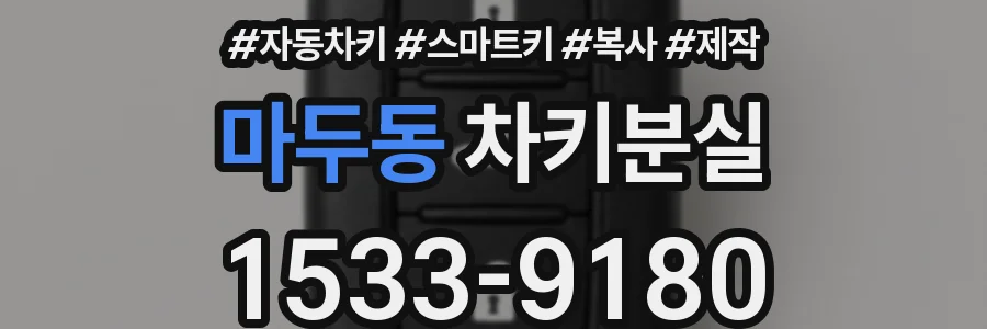 마두동 차키분실