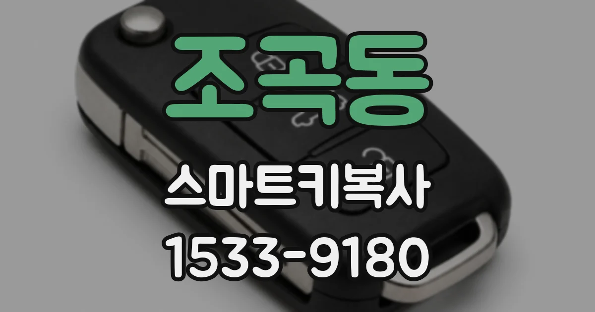 조곡동 스마트키복사