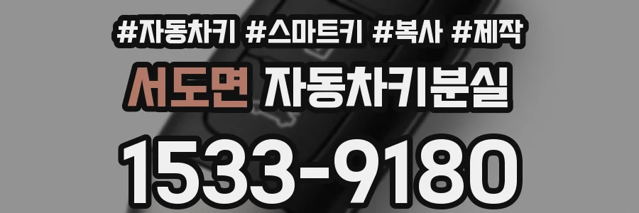 서도면 자동차키분실