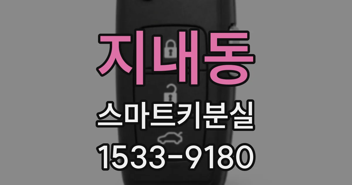 지내동 스마트키분실