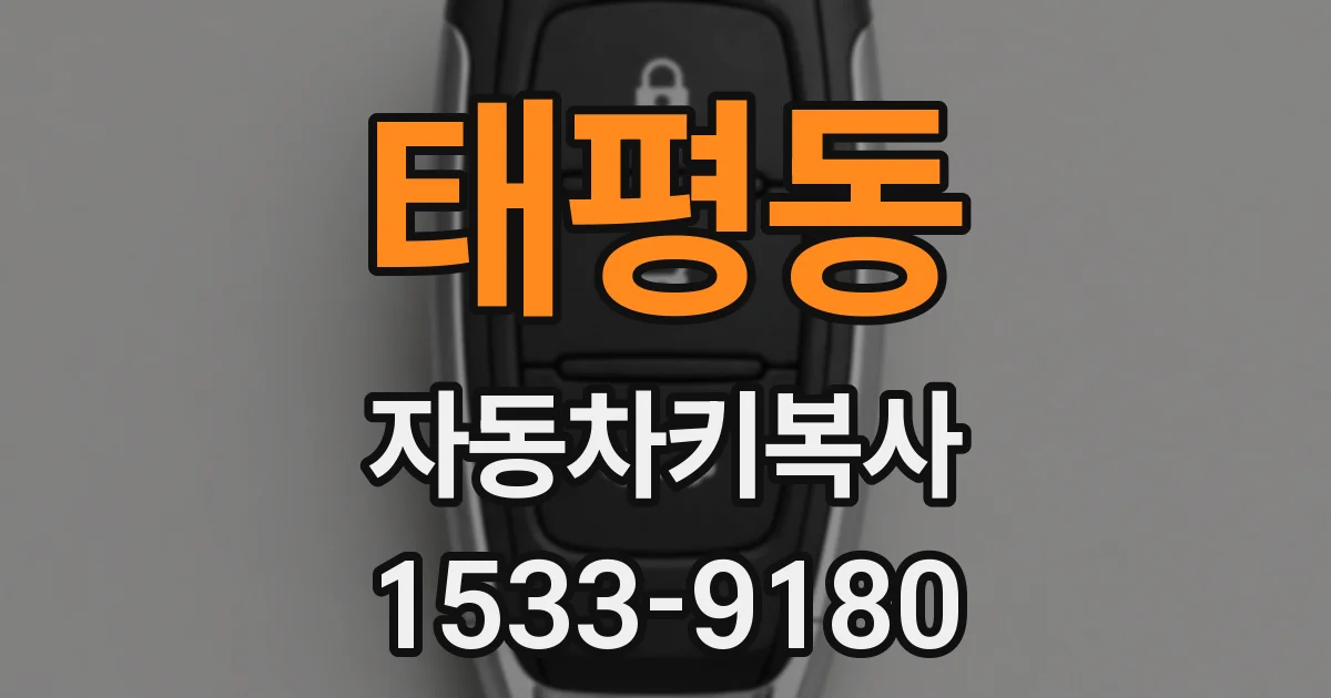 태평동 자동차키복사