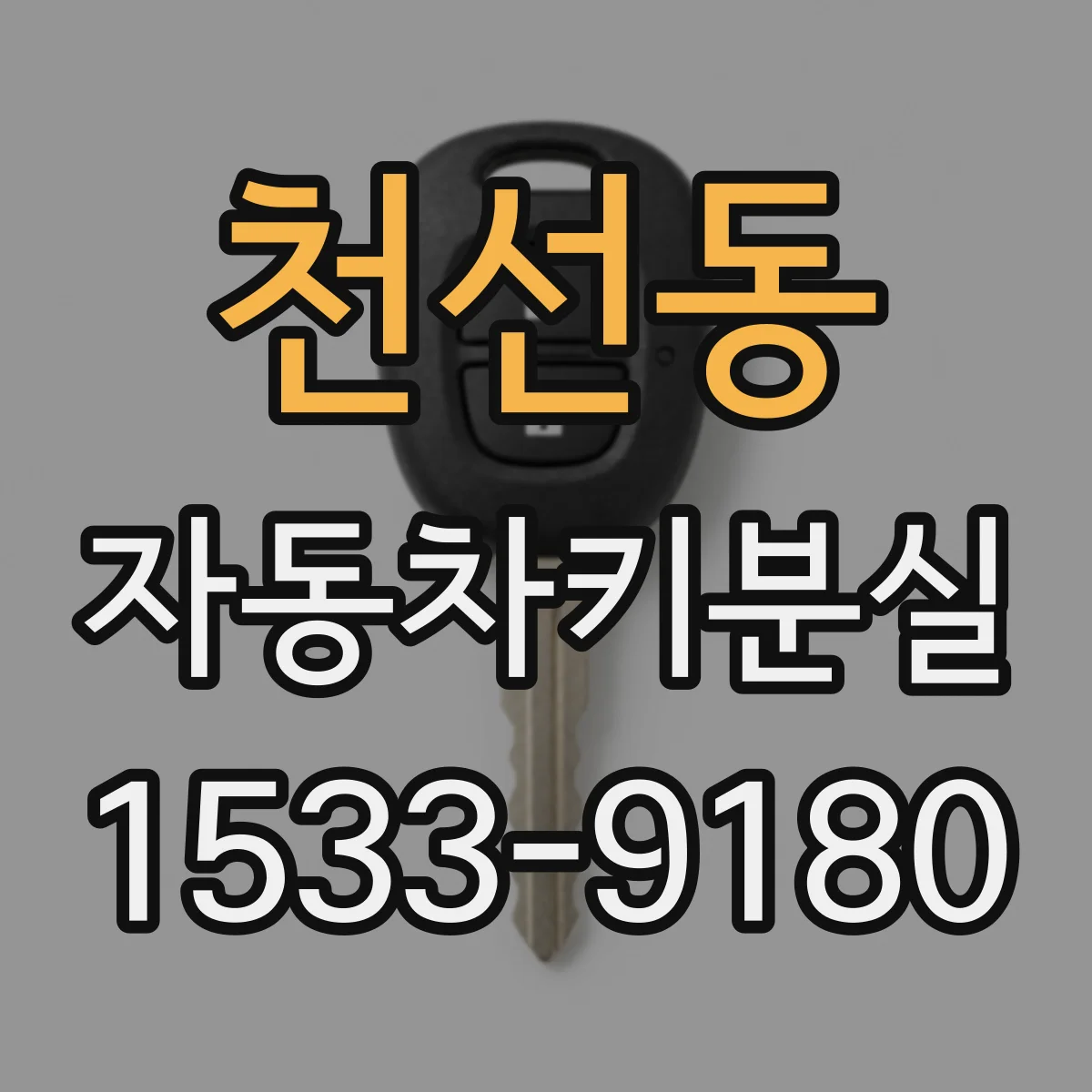 천선동 자동차키분실