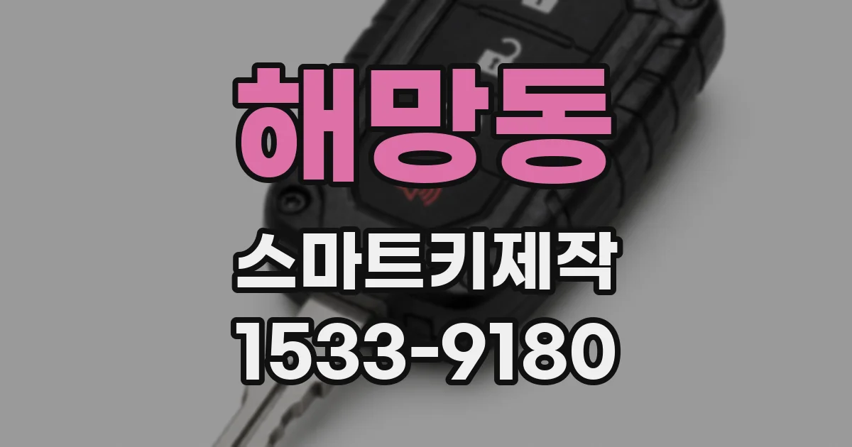 해망동 스마트키제작