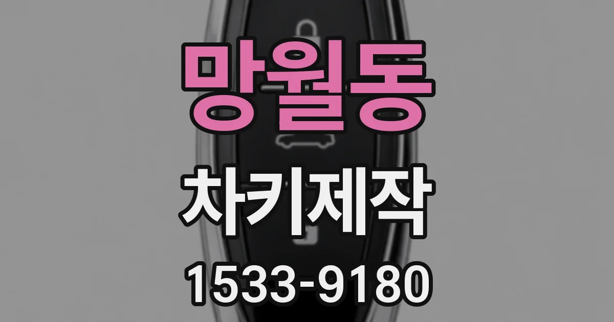 망월동 차키제작