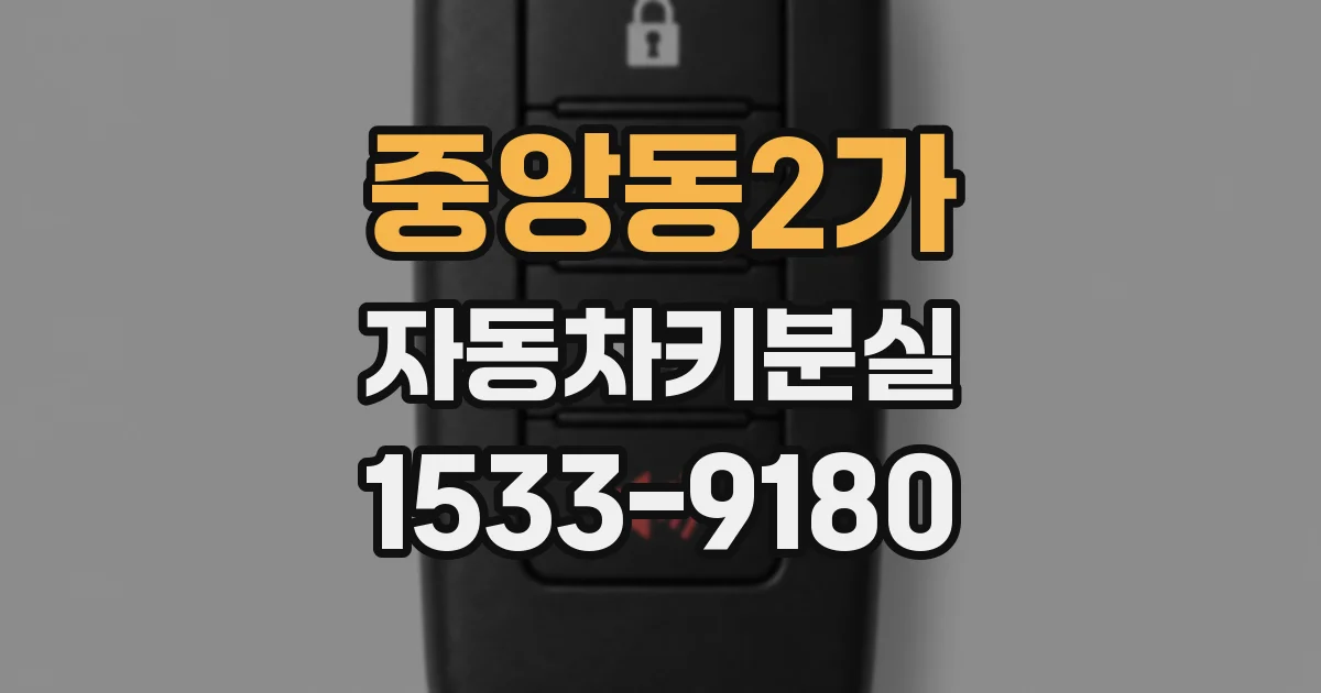 중앙동2가 자동차키분실