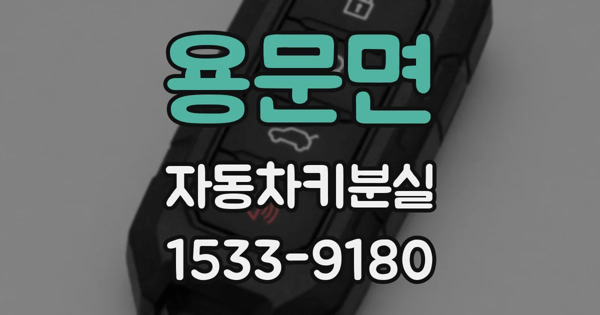 용문면 자동차키분실