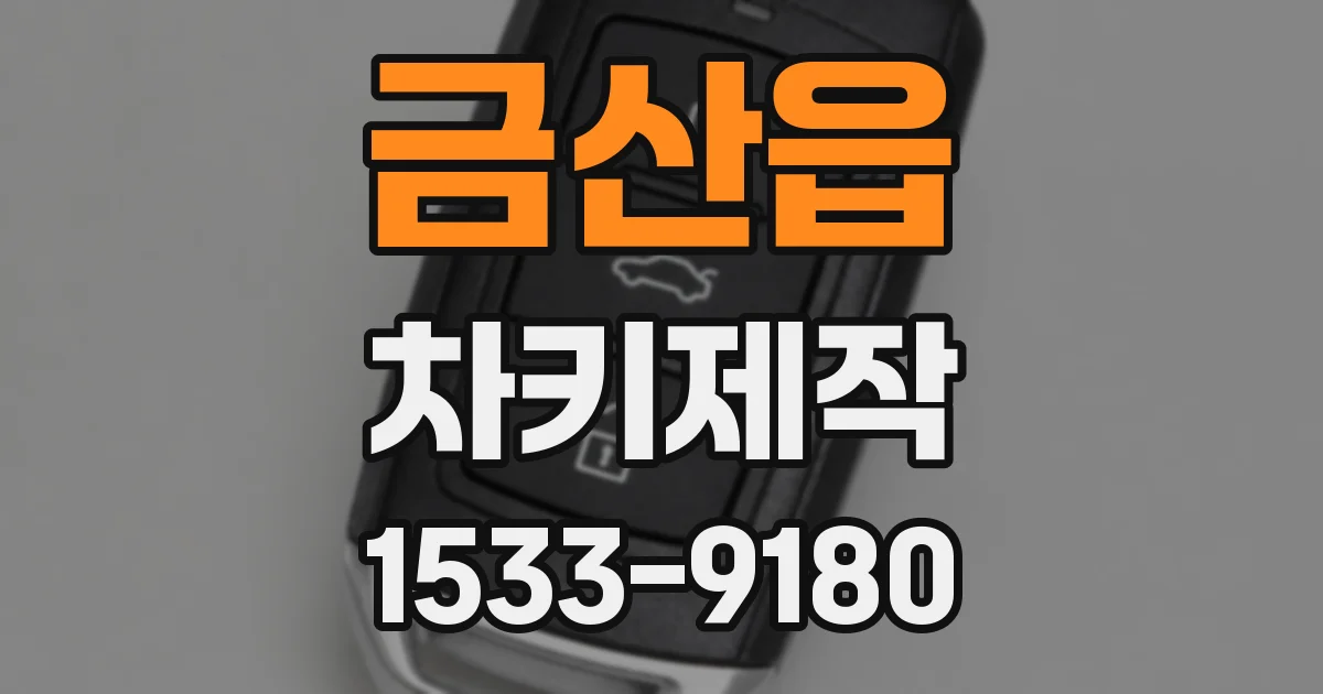 금산읍 차키제작
