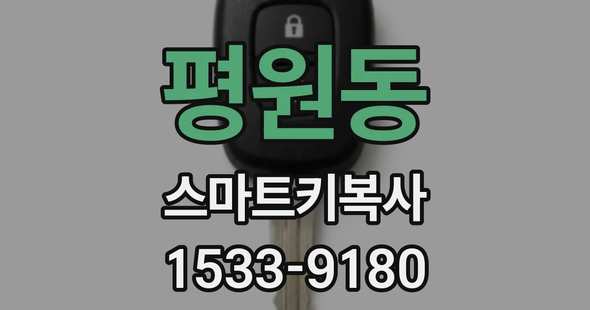 평원동 스마트키복사