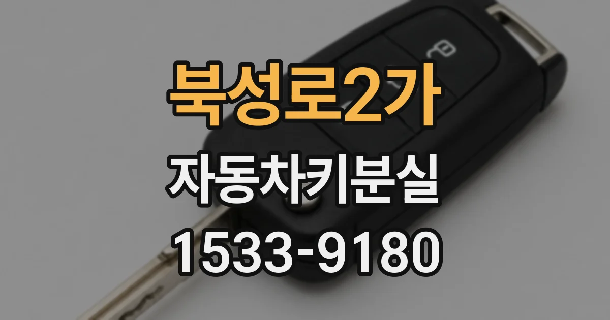 북성로2가 자동차키분실