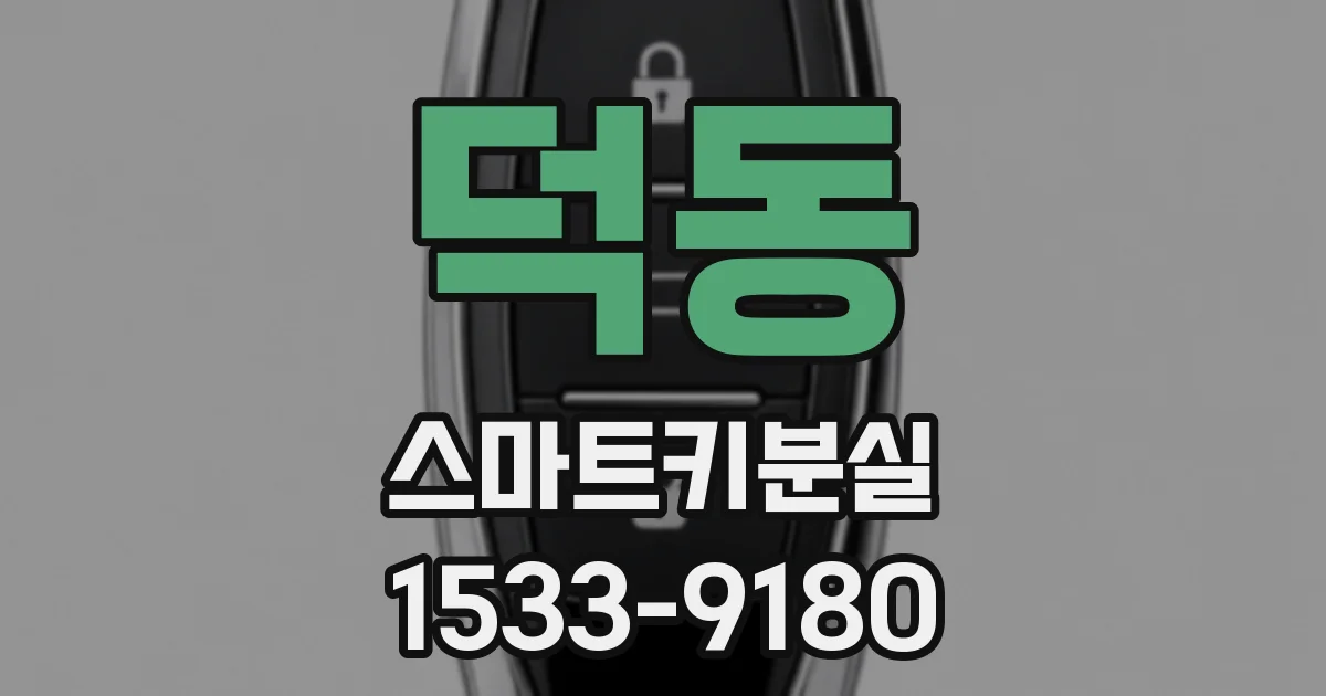덕동 스마트키분실