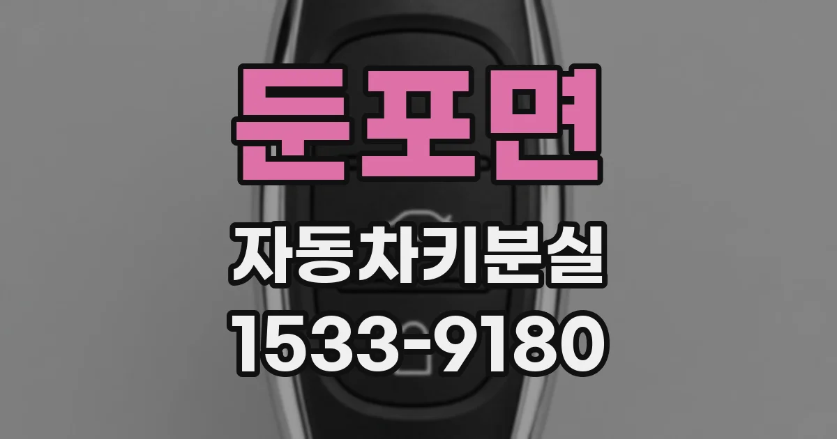 둔포면 자동차키분실