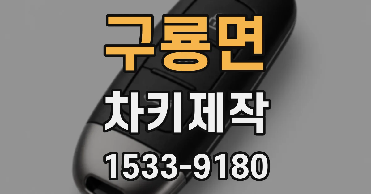 구룡면 차키제작