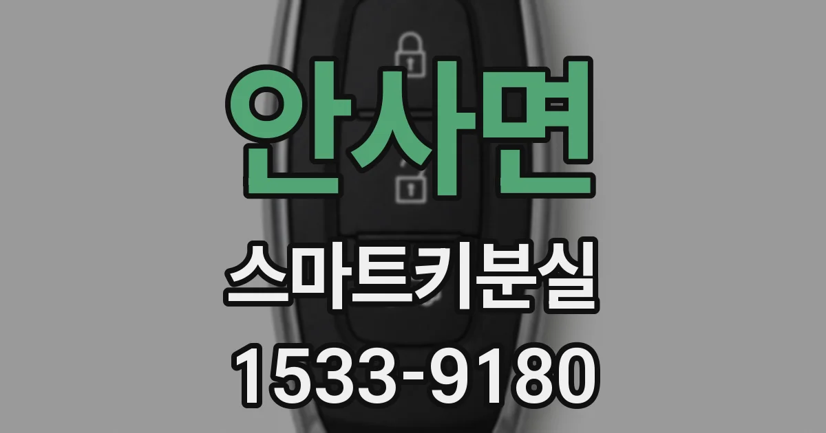 안사면 스마트키분실
