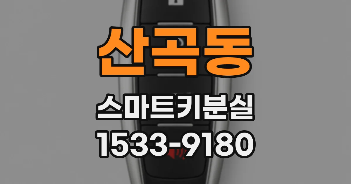 산곡동 스마트키분실